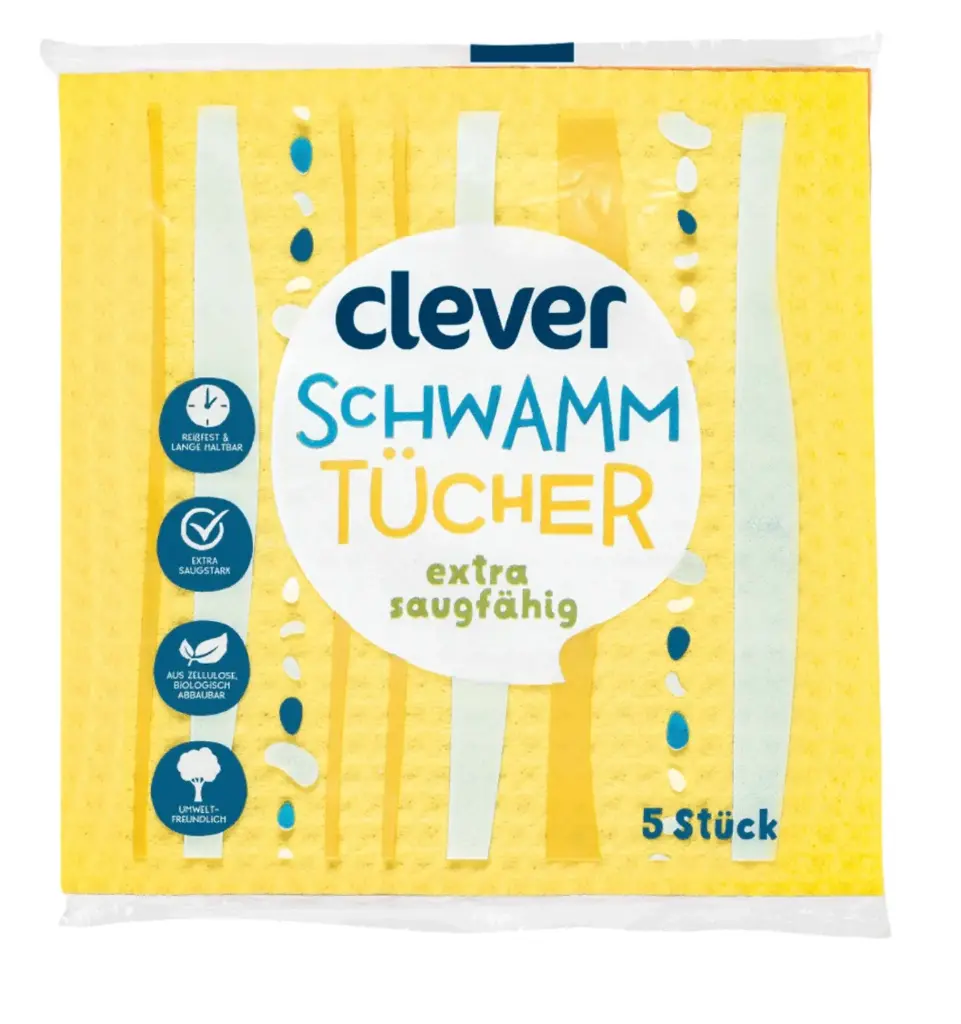 Schwammtücher 5 Stk. 18x20,6cm