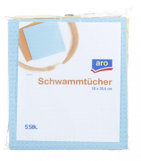 Schwammtücher 5 Stk. 18x20,6cm