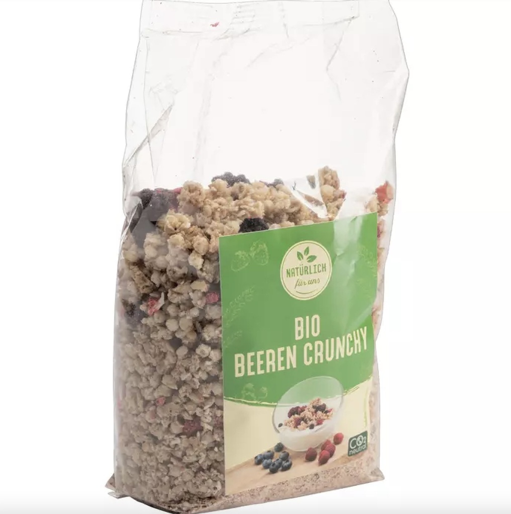 natürlich für uns Bio Crunchy Beeren Müsli 375 g