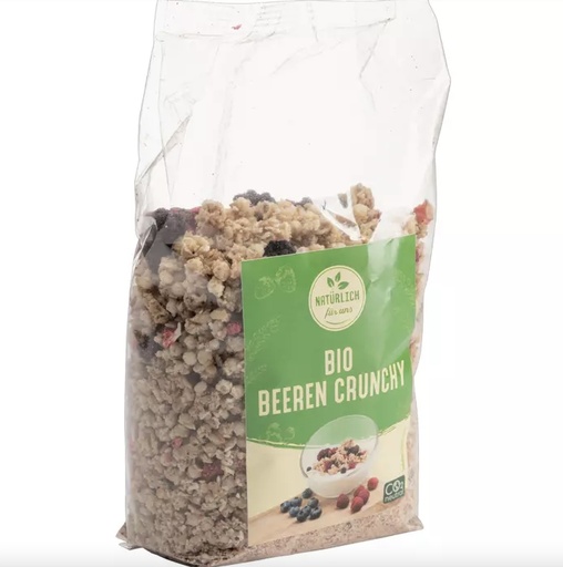 natürlich für uns Bio Crunchy Beeren Müsli 375 g