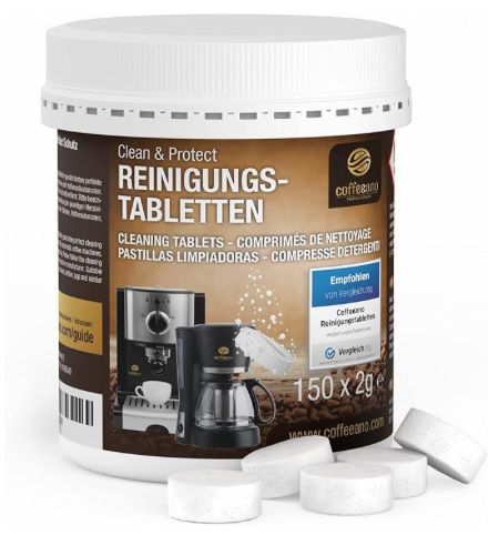 Coffeeano Reinigungstabletten für Kaffeevollautomaten- u. Maschinen 150 Stk.